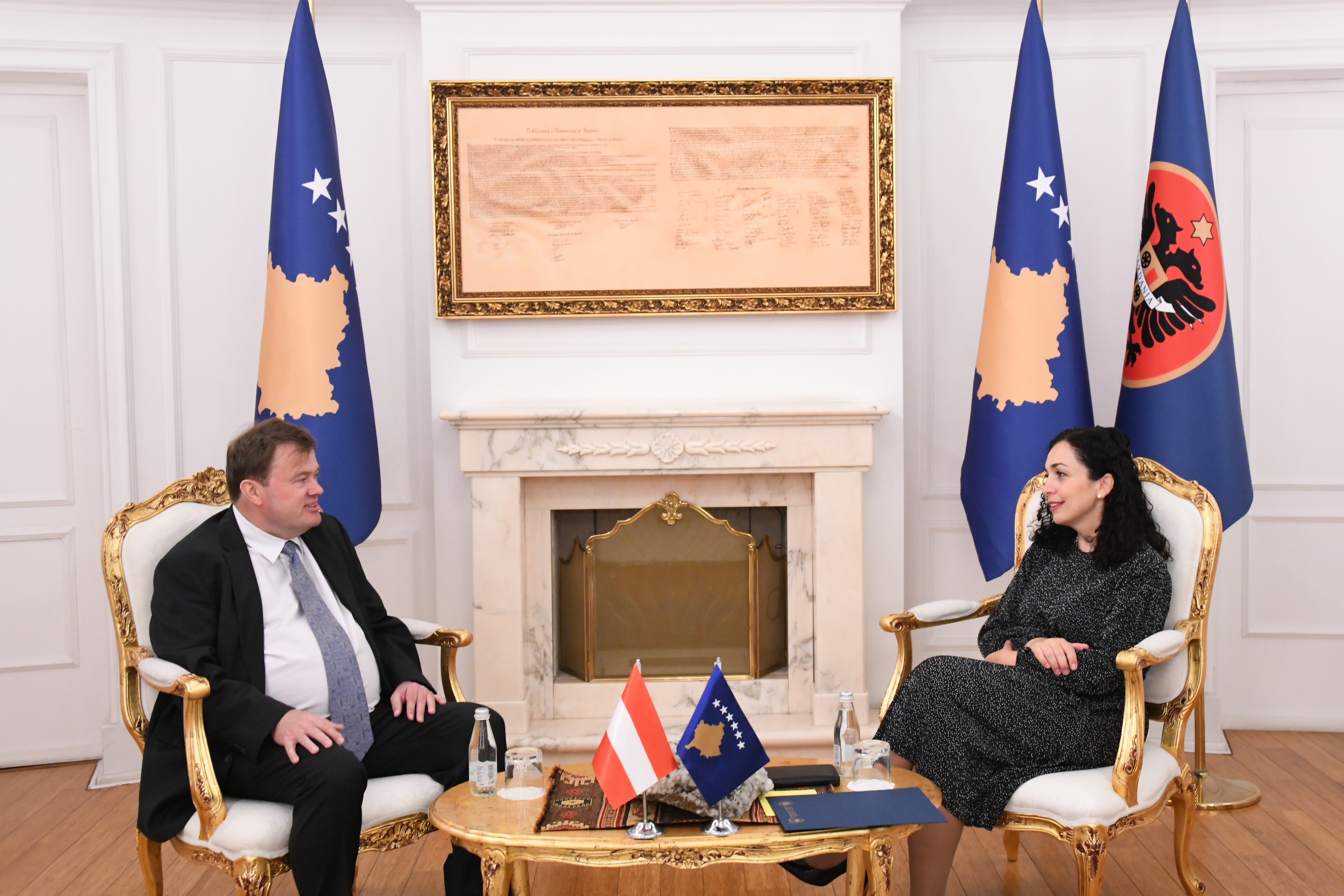 President Osmani received at a meeting the Austrian ambassador Mr. Christoph Weidinger