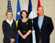 President Jahjaga was received by General Timothy Orr and the prefect of the city of Johnston, Mrs. Paula Dierenfeld