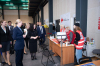 President Osmani accompanied by the Minister of Internal Affairs of Lithuania, Mrs. Agnė Bilotaitė, visited the war refugee registration centre 