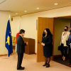 President Osmani was received at a meeting by the Minister of Foreign Affairs of Japan, Toshimitsu Motegi