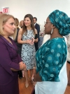 The First Lady of Kosovo attended the official reception of the First Lady of the United States