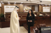 Predsednicu Osmani dočekao na sastanku prrdsednik Savetodavne skupštine Katara Hassan bin Abdulla Al-Ghanim 