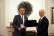 President Sejdiu gives the Golden Medal of Freedom to Prime Minister Blair