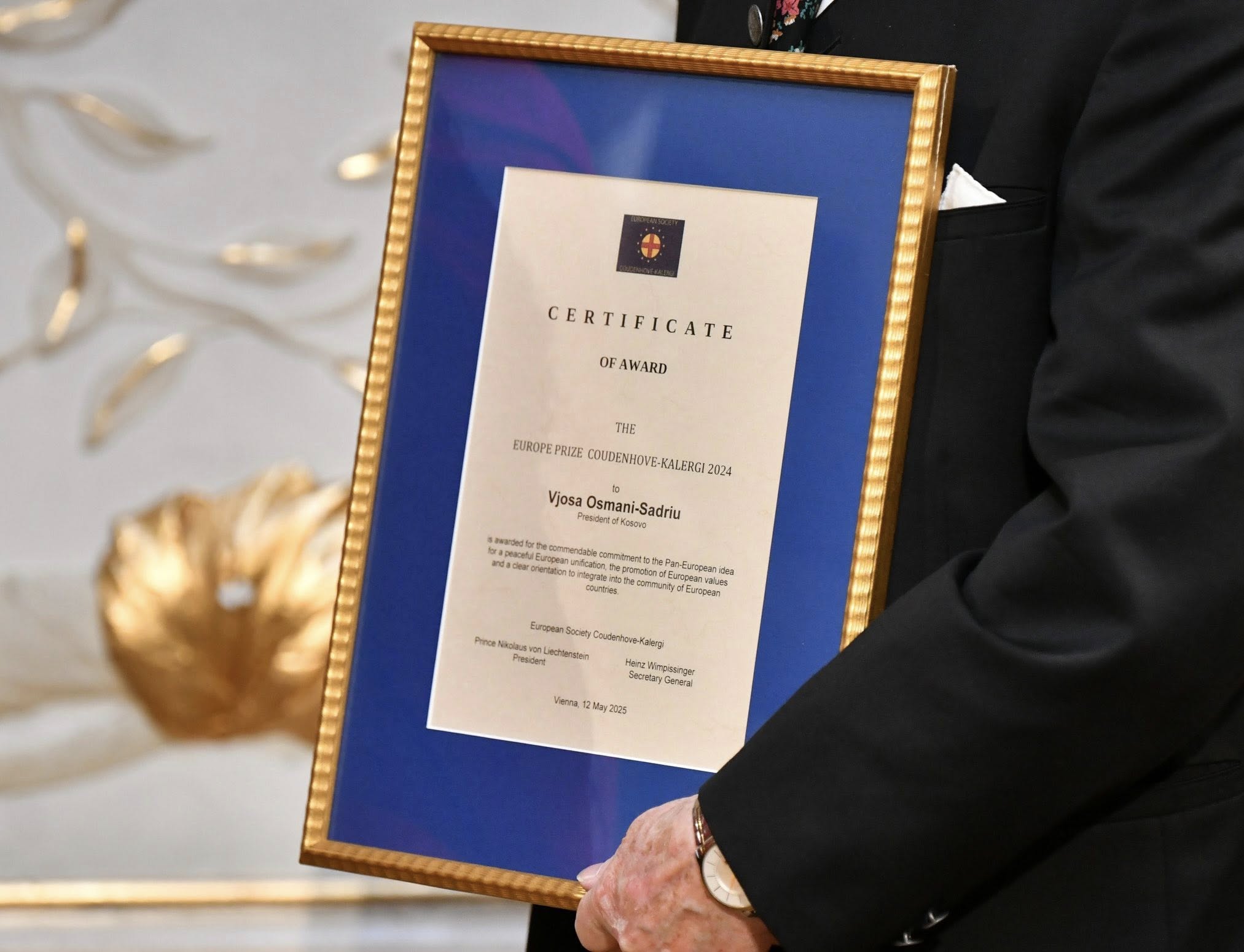 Çmimin e Evropës nga Fondacioni Pan-Evropian “Coudenhove-Kalergi”-14