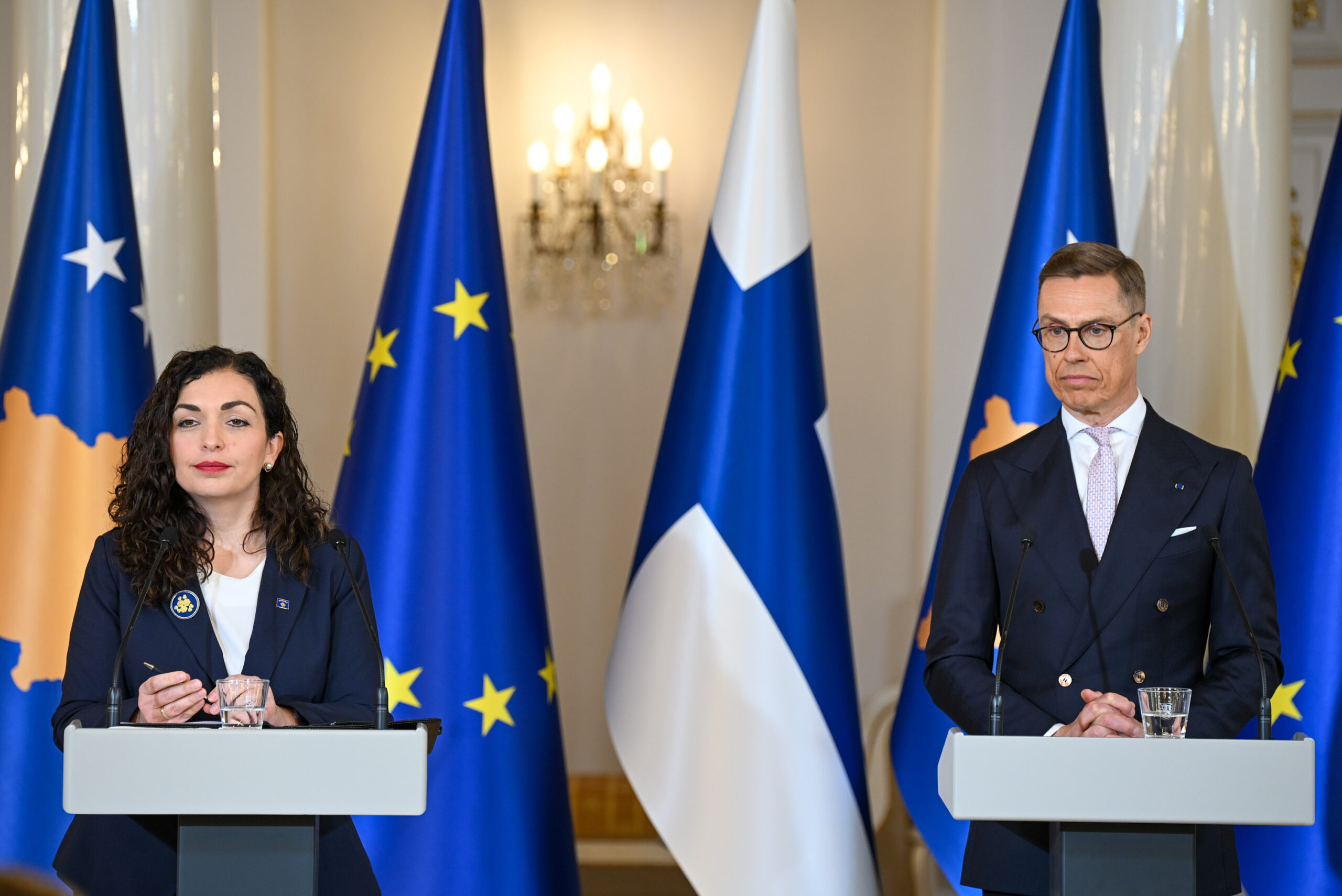 Konferenca per media me Presidentin e Finlandes, Alexander Stubb
