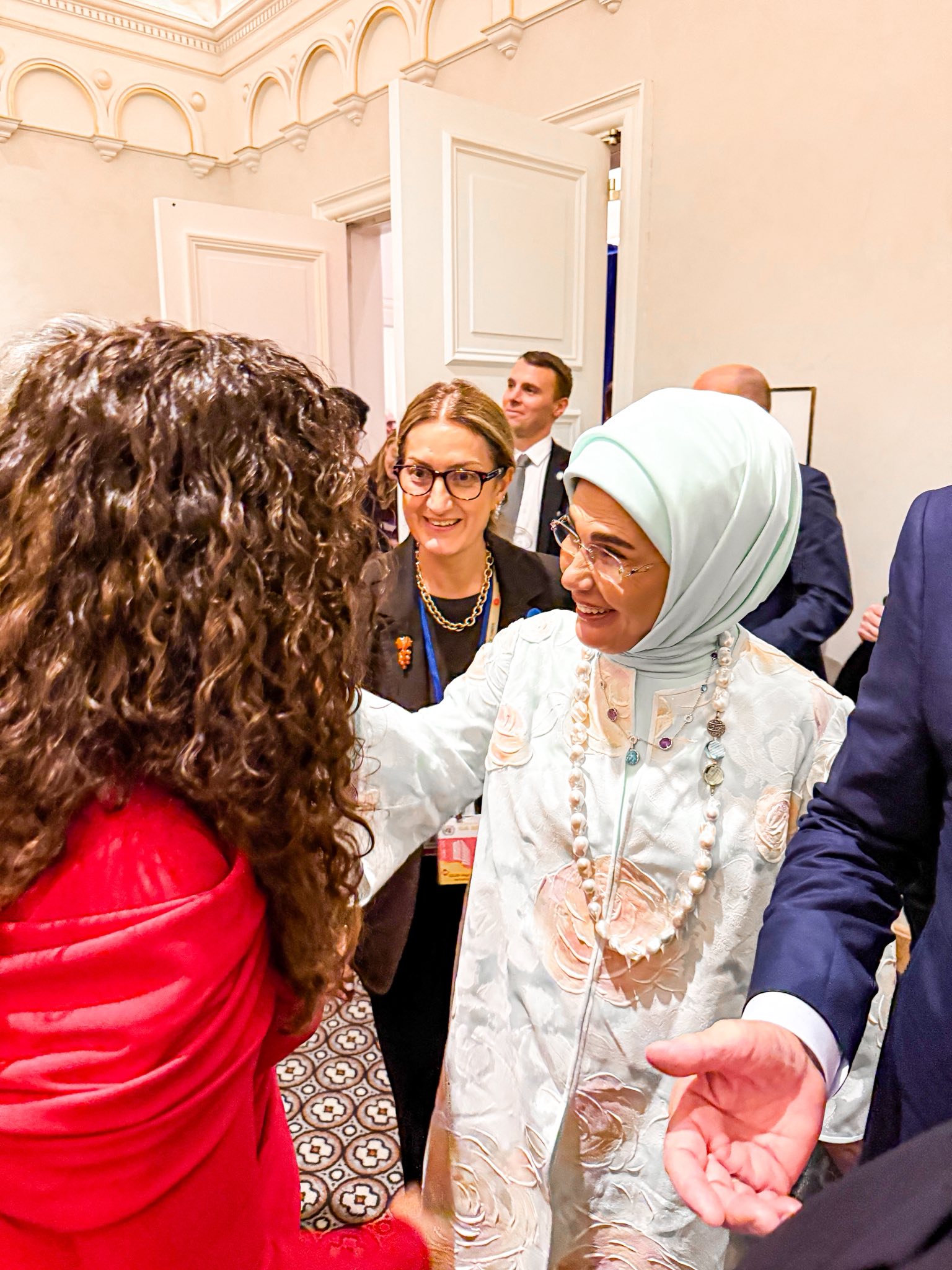 Presidentja Osmani në pritjen e Presidentit Trump në New York, krah liderëve të tjerë botërorë-19