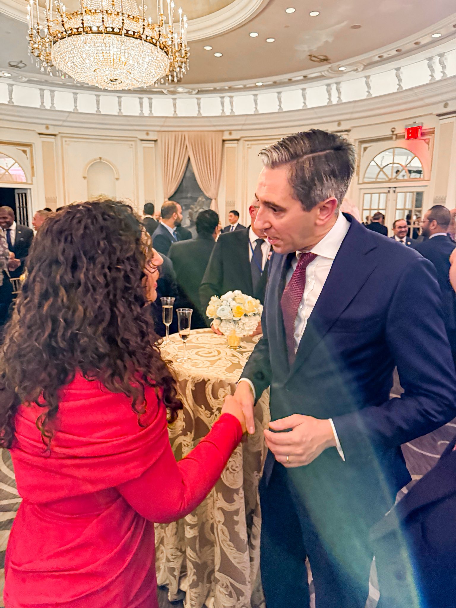 Presidentja Osmani në pritjen e Presidentit Trump në New York, krah liderëve të tjerë botërorë-26