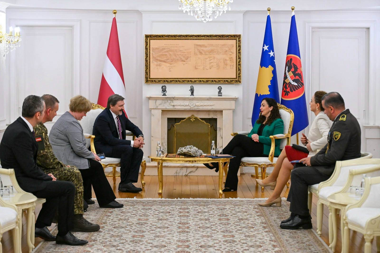 Presidentja Osmani pranoi letrat kredenciale nga ambasadori i ri i Letonisë-5