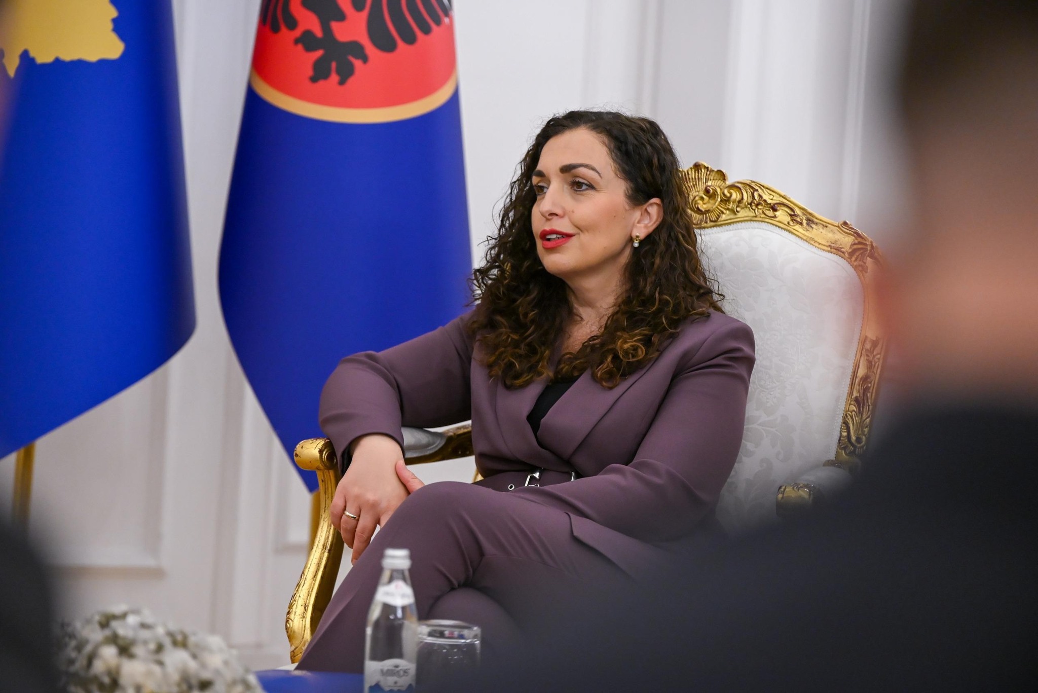 Presidentja Osmani priti në takim Ministren e Mbrojtjes së Luksemburgut, znj. Yuriko Backes-6