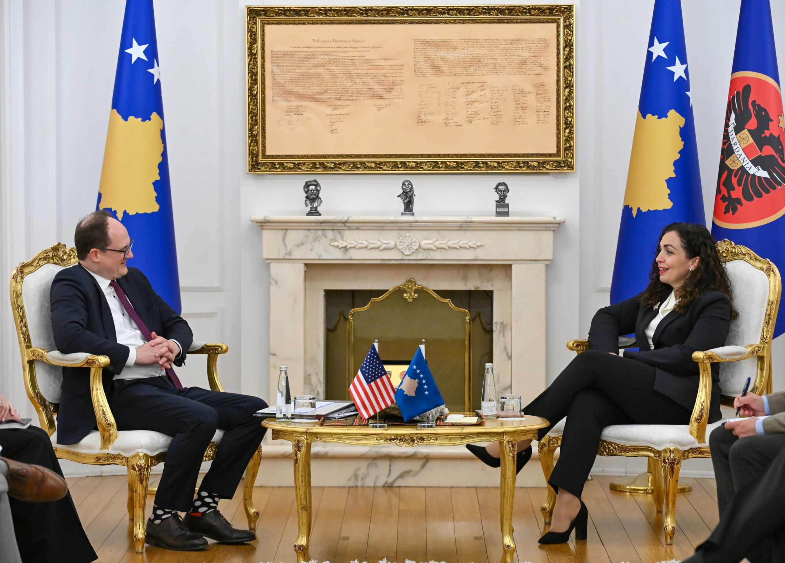 Presidentja Osmani priti në takim një delegacion të stafit të kongresit, organizuar nga Atlantic Council-2