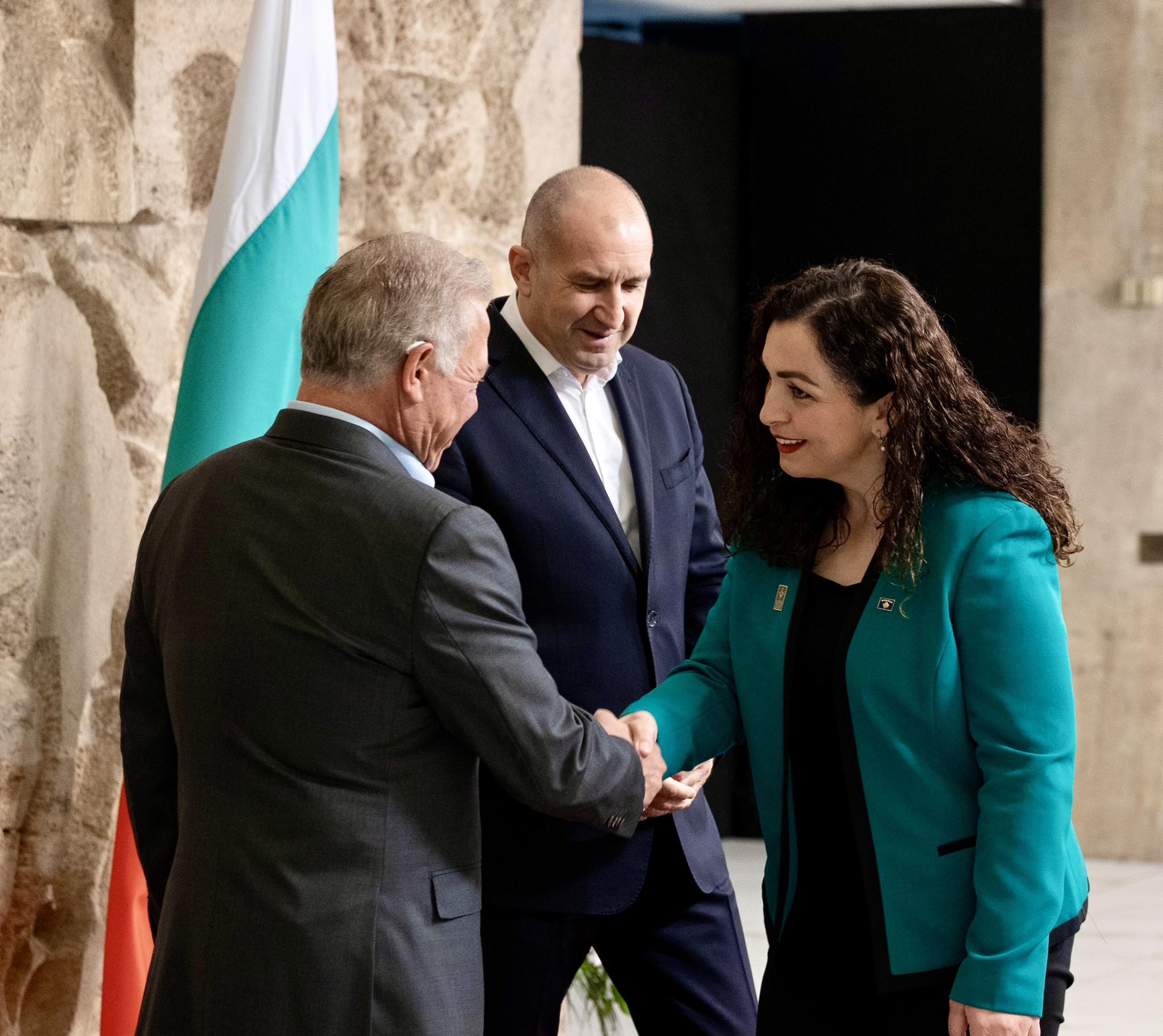 Presidentja Osmani takoi Mbretin Abdullah II të Jordanisë-1