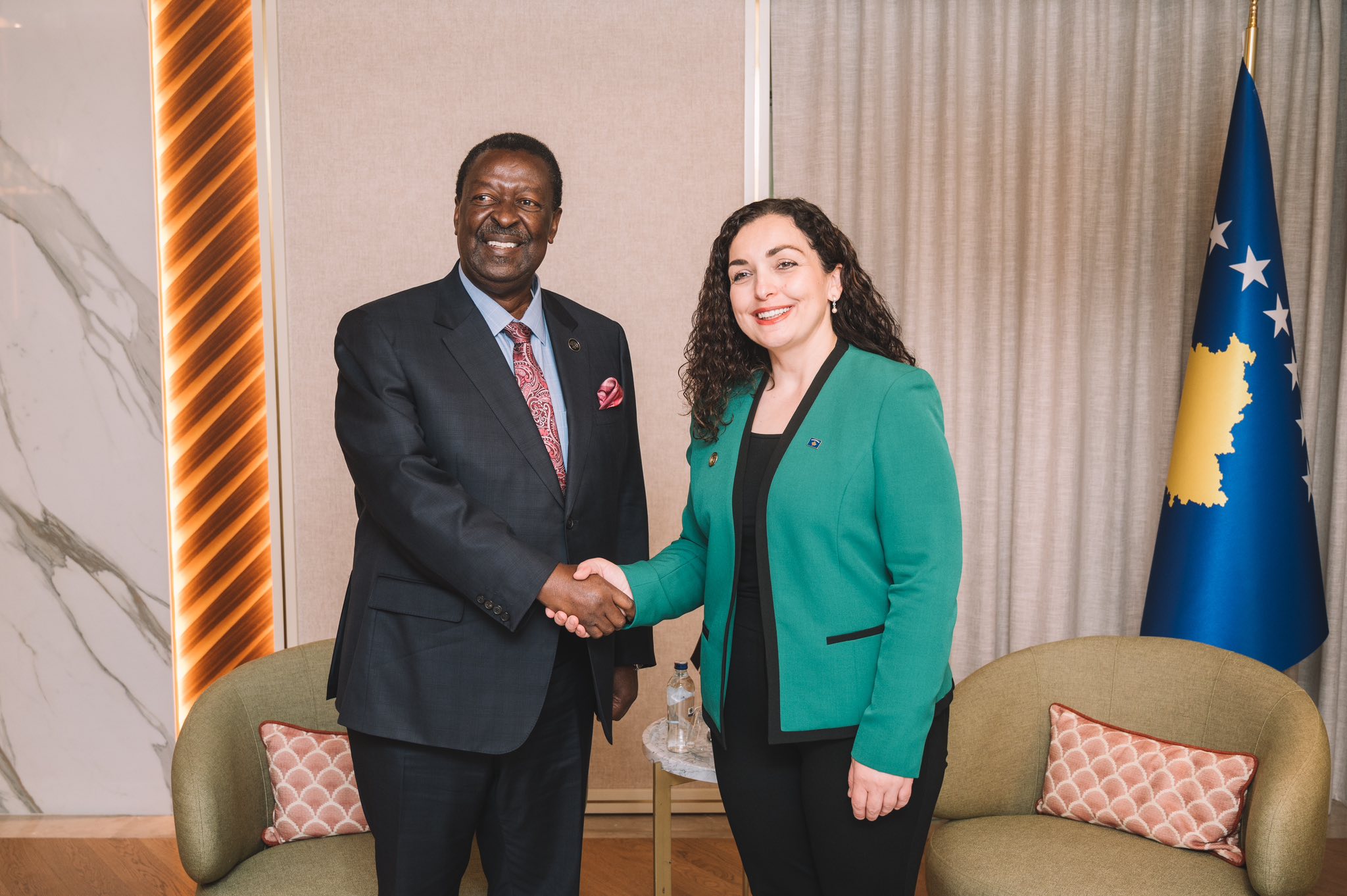 Presidentja Osmani takoi Ministrin e Jashtëm të Kenias-1