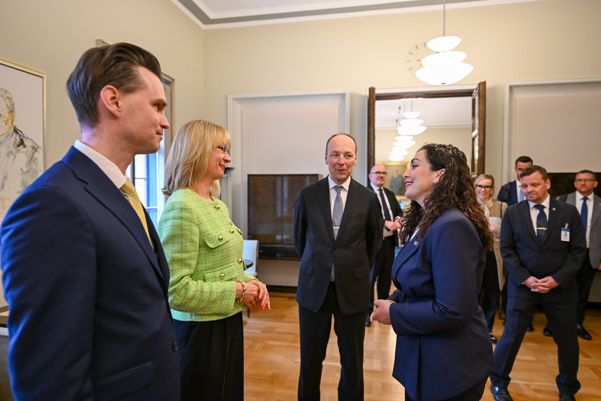 Takim me Kryetarin e Parlamentit të Finlandës -2